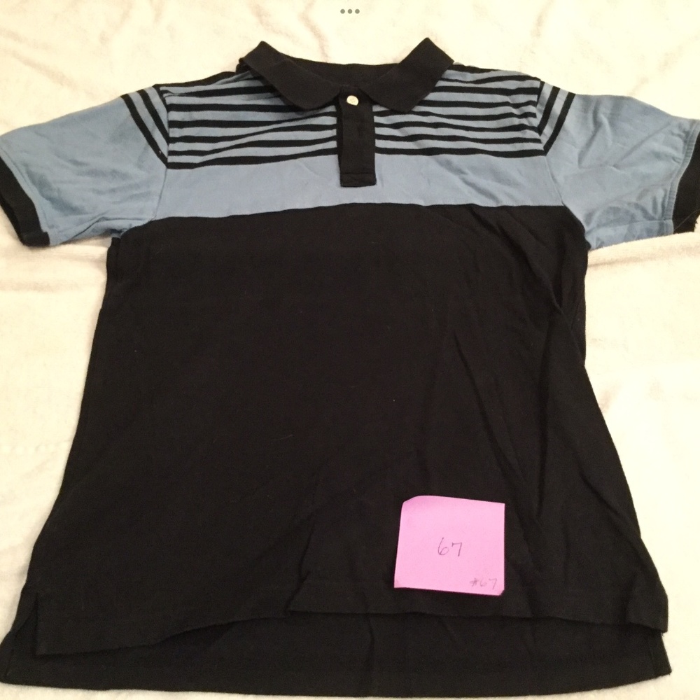 Gymboree Navy Blue Striped Polo Shirt - Size 12